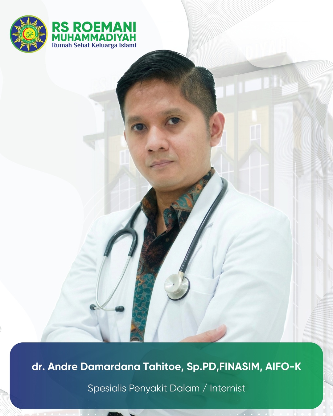 Andre Damardana Tahitoe, dr., Sp.PD,FINASIM, AIFO-K